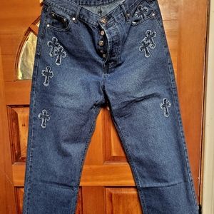 Chrome Hearts cross jeans sz 36 (missing part)